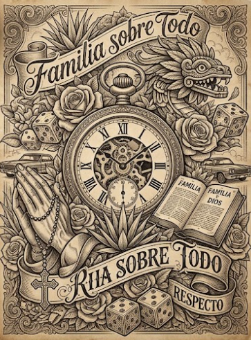 Ejemplo de tatuaje Chicano