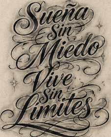 Ejemplo de tatuaje Lettering