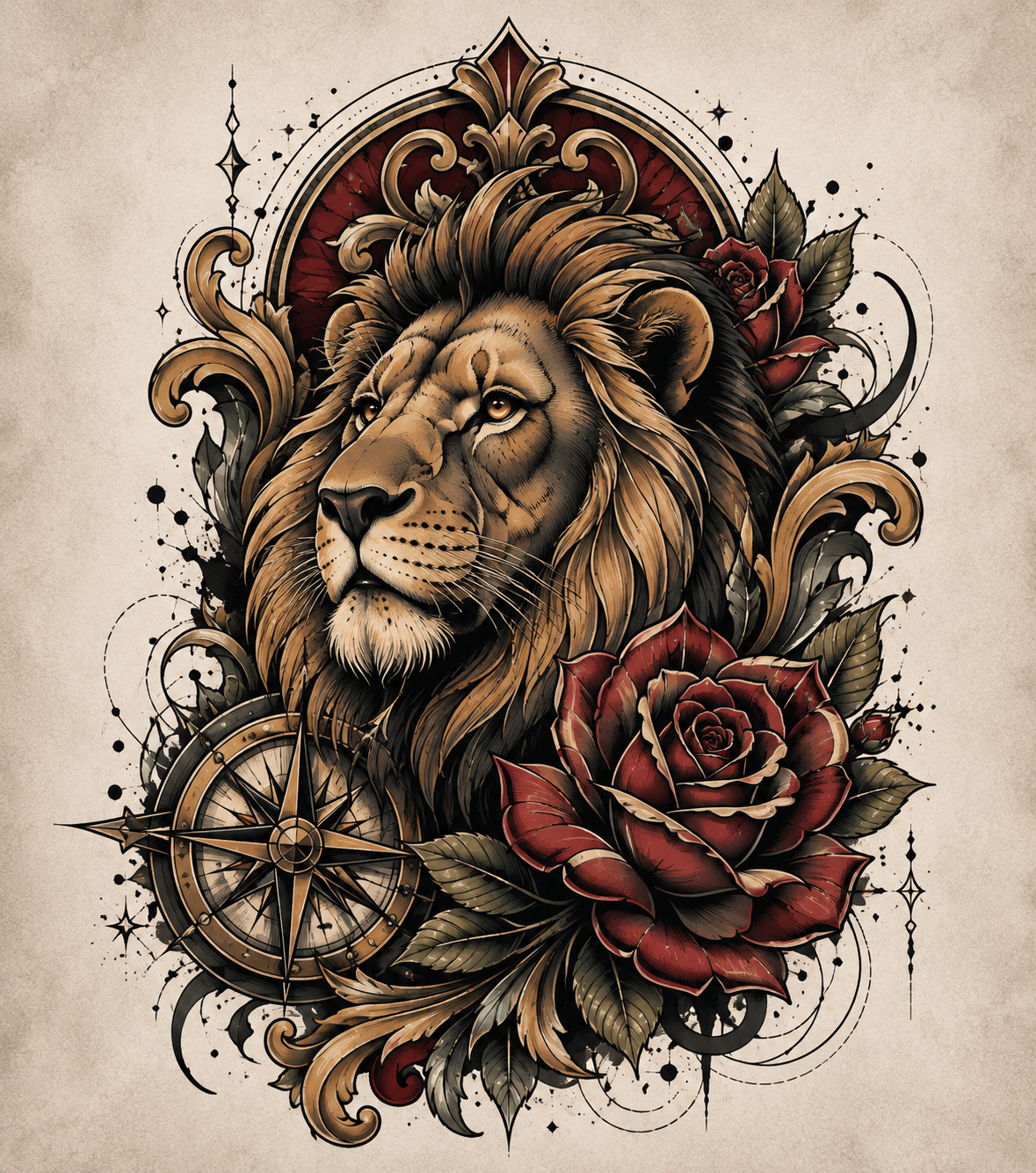 Ejemplo de tatuaje Neotradicional