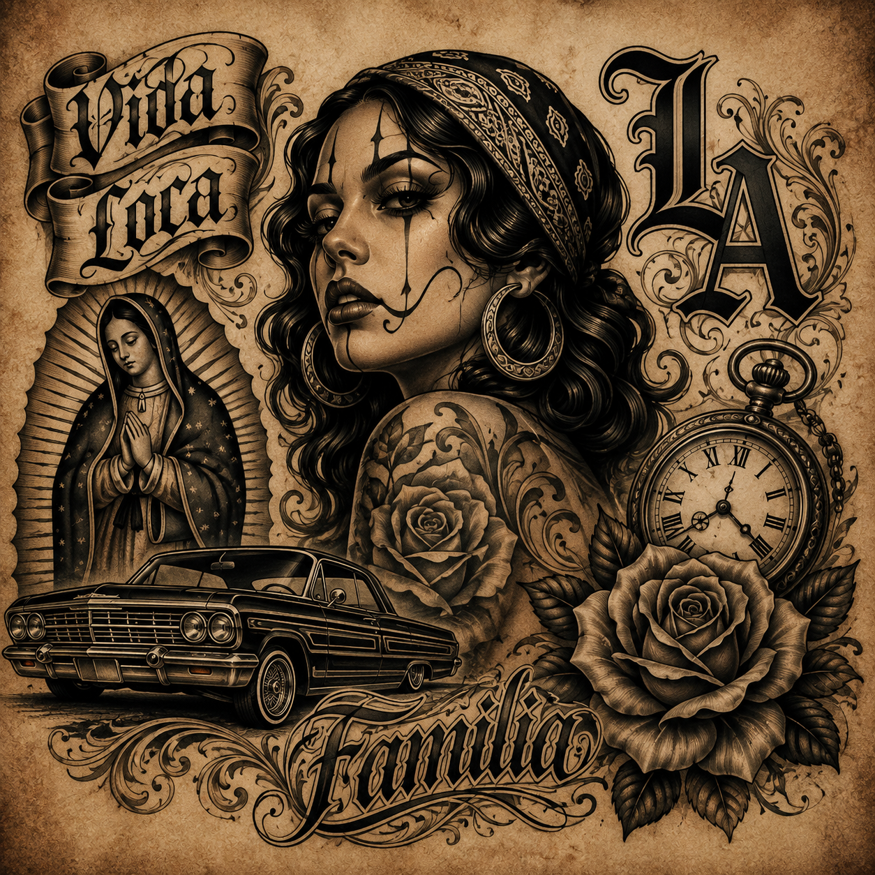 Ejemplo de tatuaje Tradicional